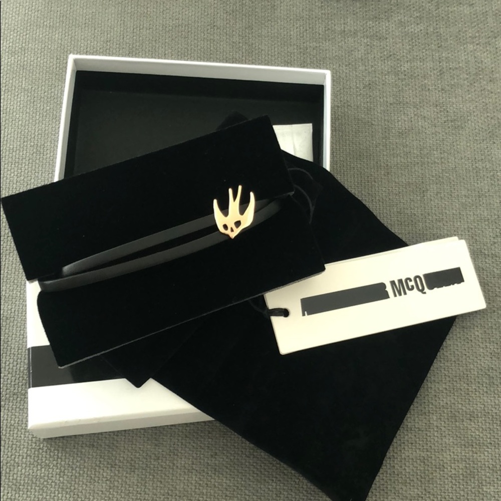 Alexander McQ Swallow Mini Wrap Bracelet NWT